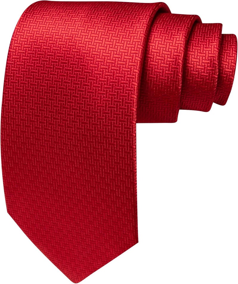 Barry.Wang Store Tie Sets for Men Silk Stripe Necktie Woven Checkered Handkerchief Cufflinks Formal Business Wedding - Image 5